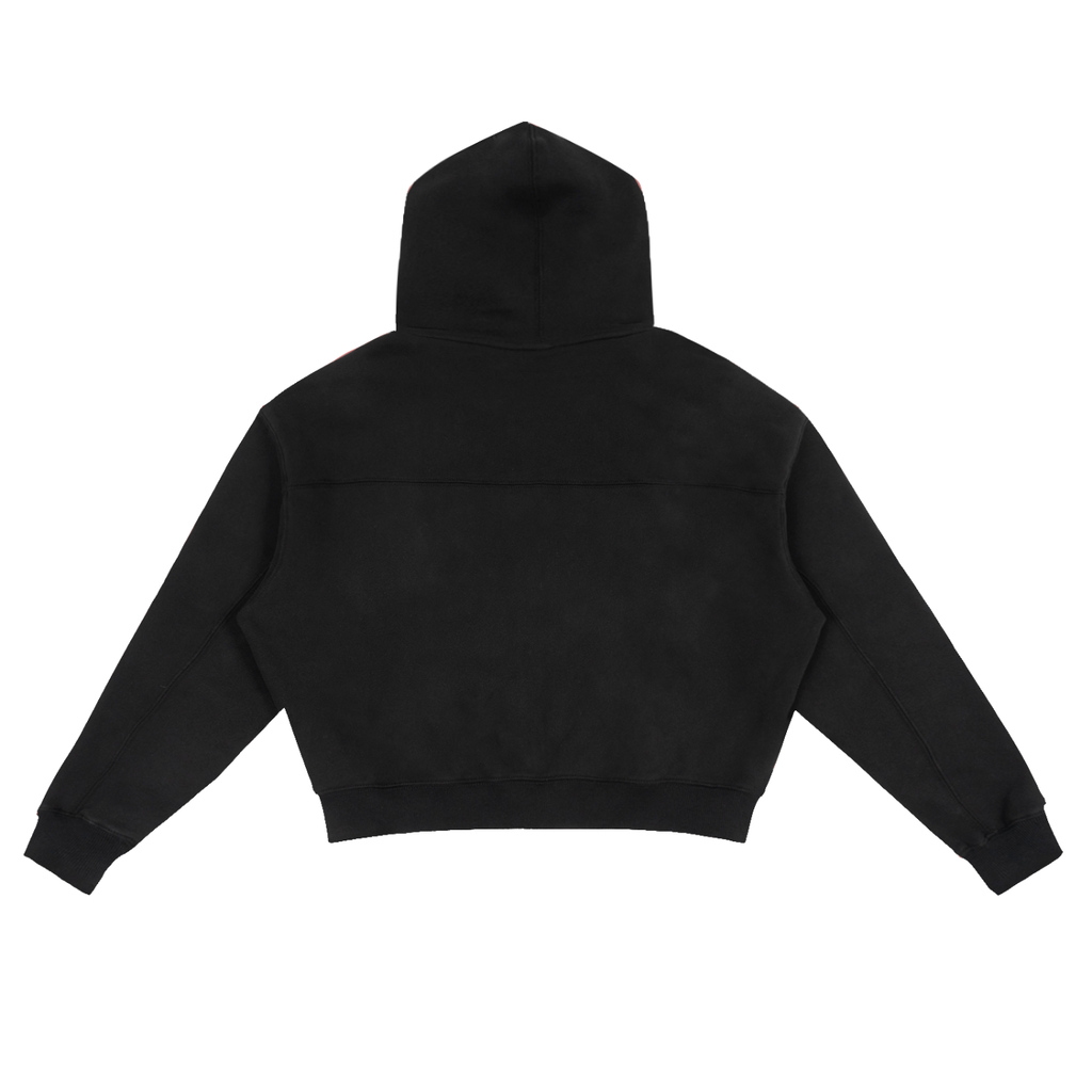Saviour  Zip-Up Boxy Hoodie