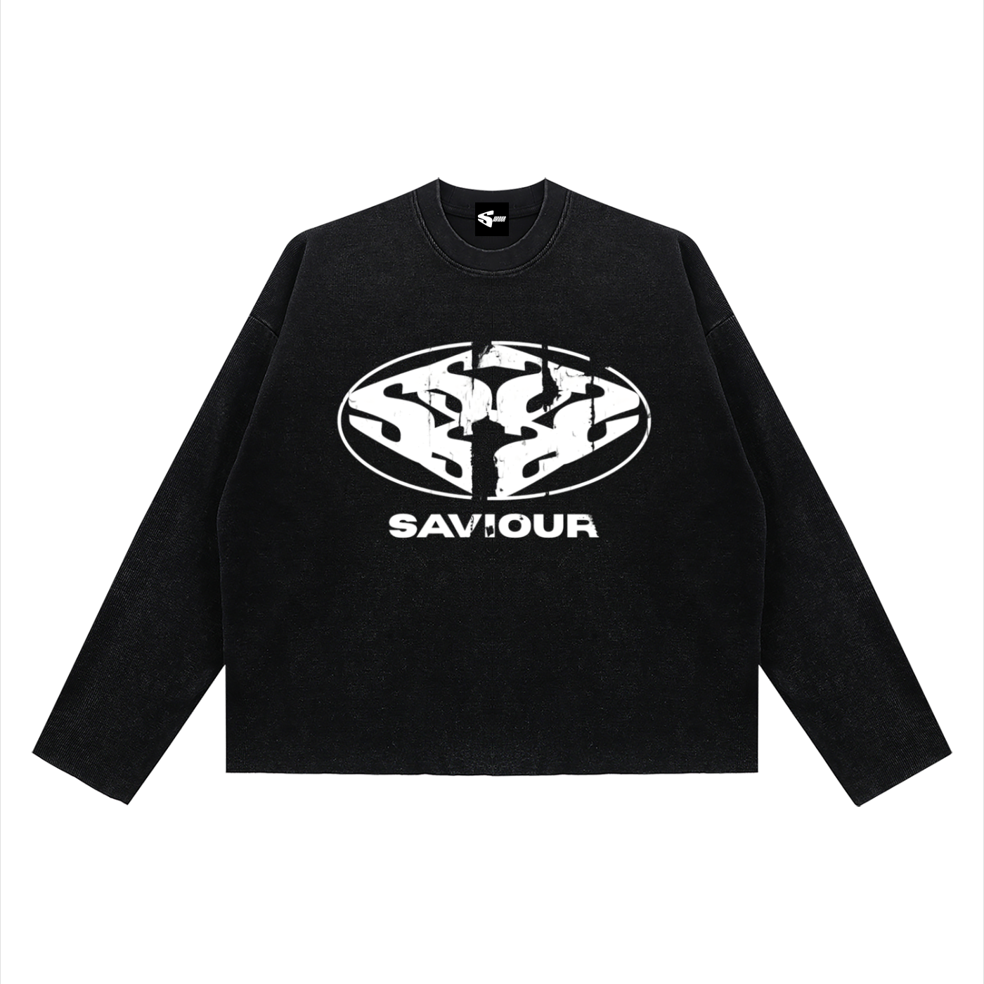 Saviour Waffle Raw Edge Longlseeve