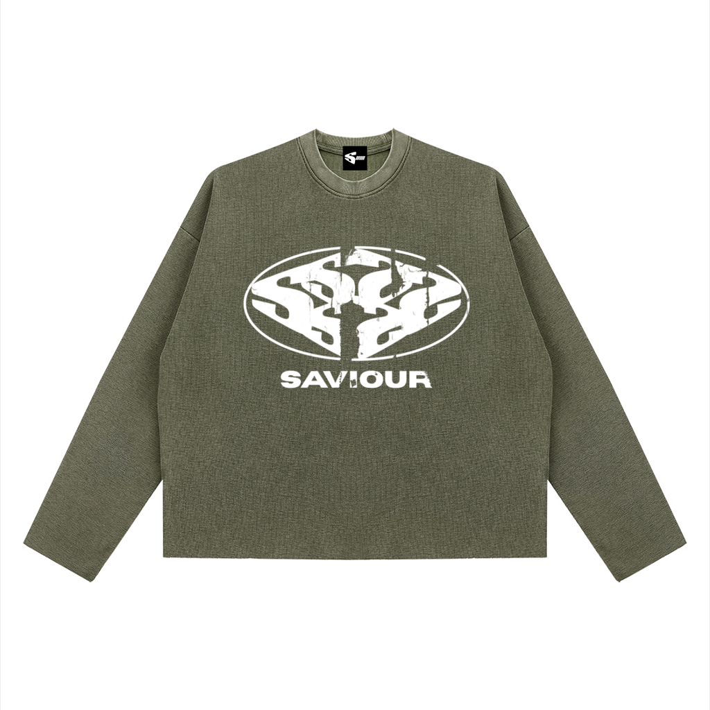 Saviour Waffle Raw Edge Longlseeve