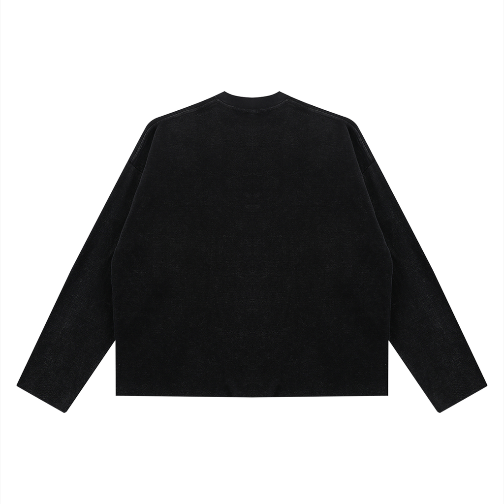 Saviour Waffle Raw Edge Longlseeve