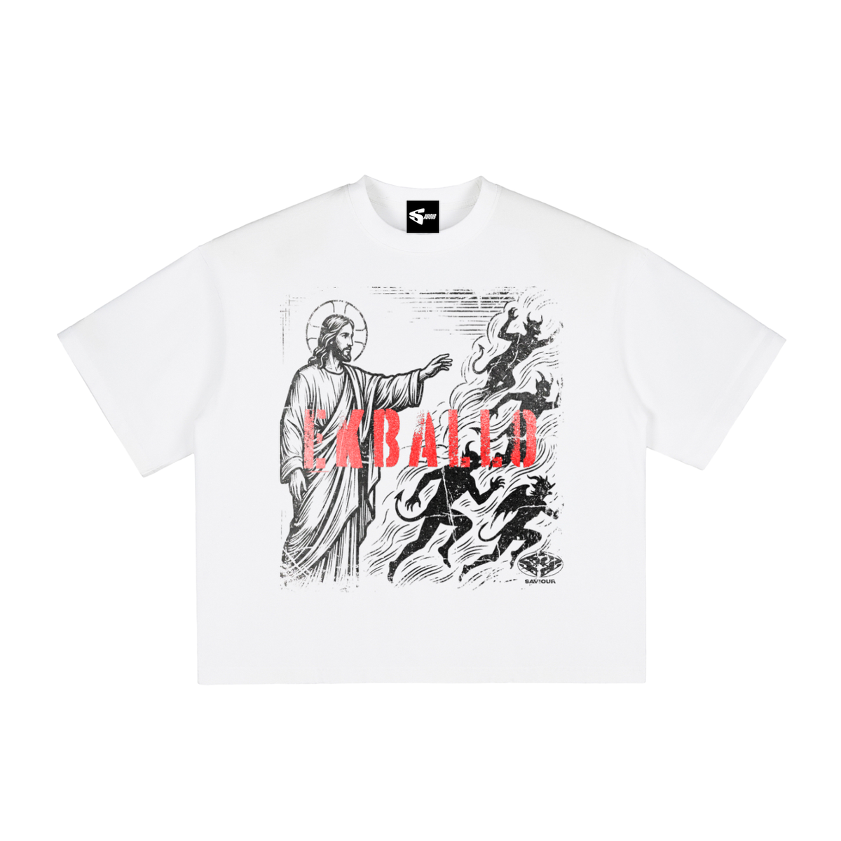 Ekballo Vintage Washed Boxy T-Shirt
