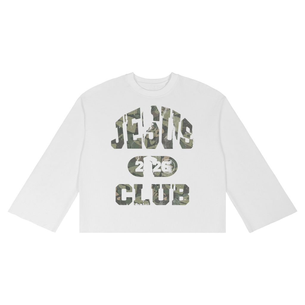 "Jesus Club 2026" Waffle Longsleeve
