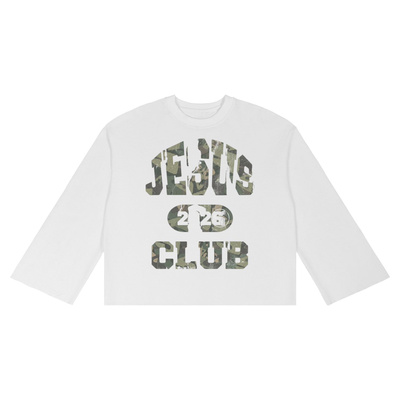 "Jesus Club 2026" Waffle Longsleeve