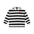 Color Block Stripe Polo Shirt