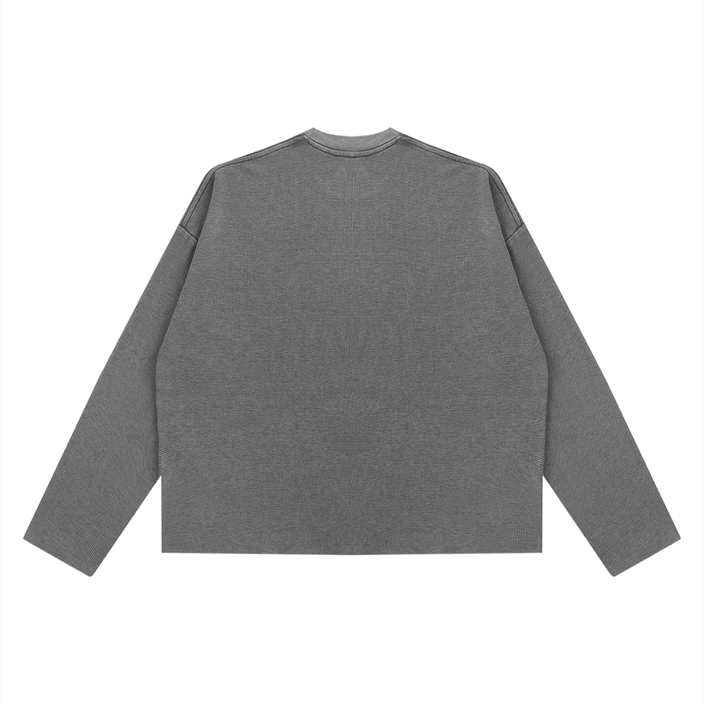 Saviour Waffle Raw Edge Longlseeve