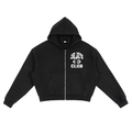 Saviour  Zip-Up Boxy Hoodie