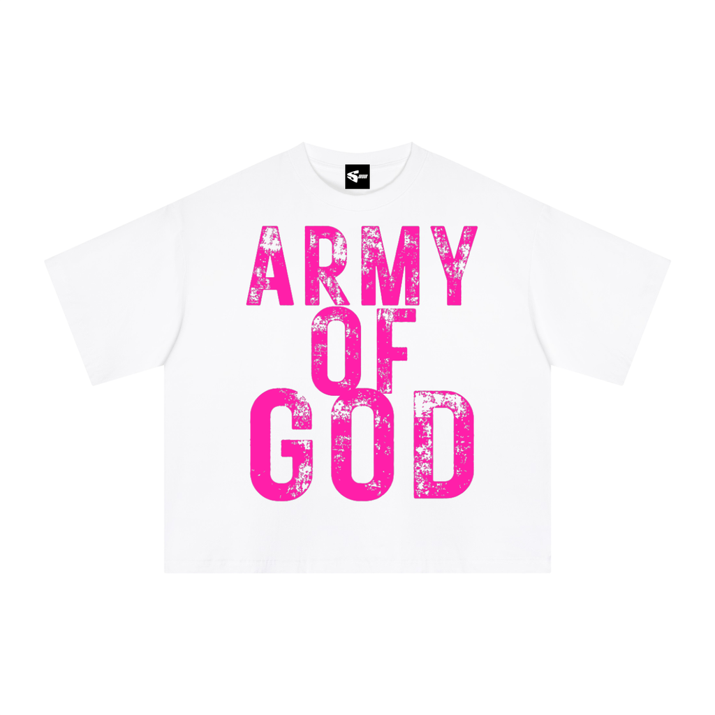 Army Of God Pink Boxy T-Shirt
