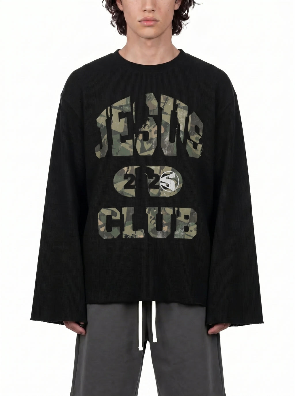 "Jesus Club 2026" Waffle Longsleeve